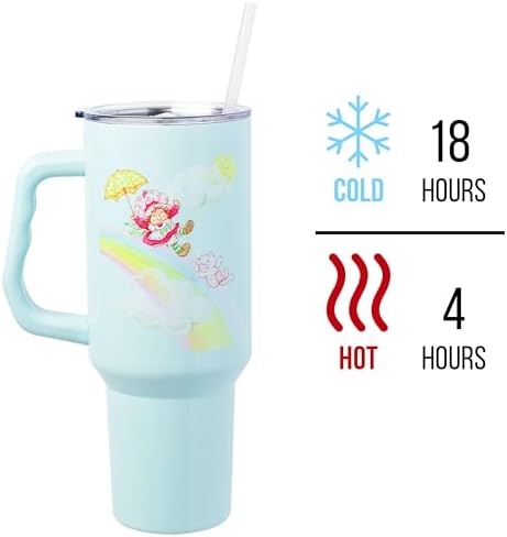 Silver Buffalo Strawberry Shortcake Duo, Stainless Steel Tumbler, 40oz - Image 3
