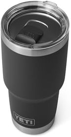 YETI Rambler 30 oz Stainless Steel Vacuum Insulated Tumbler w/ MagSlider Lid, Black - Image 3