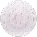 Fortessa Jupiter Hobnail Glass, 10.5" Dinner Plate (Set of 4), Pink by Unknown