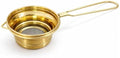 DESI SAMAAN STORE Brass Tea Strainer with Handle | Chai channi pital | Loose Leaf Tea & Coffee Steeper peetal | Fine Mesh Eco-Friendly Filter | Durable Reusable Chai Strainer for Kitchen & Gifting by Unknown