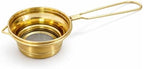 DESI SAMAAN STORE Brass Tea Strainer with Handle | Chai channi pital | Loose Leaf Tea & Coffee Steeper peetal | Fine Mesh Eco-Friendly Filter | Durable Reusable Chai Strainer for Kitchen & Gifting by Unknown