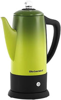 Elite Gourmet 12-Cup Vintage 50's Electric Coffee Percolator, Retro Green by EliteGourmet