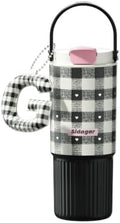 26 oz Insulated Stainless Steel Tumbler with Straw & Handle Black by Sidagar