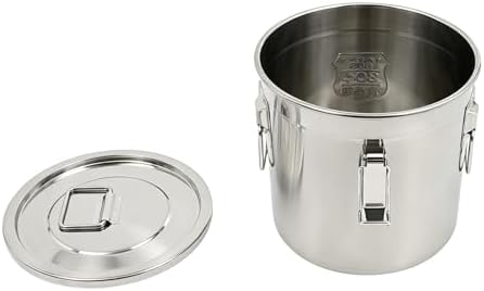 Food Storage Containers 3.2Gal/12L with Lids Lock Clips 304 Stainless Steel - Image 7