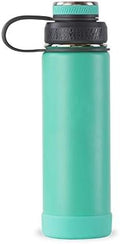 Personalized Vacuum Triple Insulated Sport Water Bottle Thermos -Stainless Steel Triple Wall Thermos with Lid & Strainer | Custom Engraved 44 Options | Hot & Cold Drink Use 20 oz (Aqua-Plain) by PRINTSUPREMACY