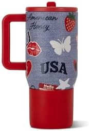 HydroJug Traveler 20oz Kids Insulated Tumbler with Handle, American Honey - Image 2