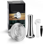 Refillable Reusable Capsule Compatible With LM8014 / 60 L'Or Barista Capsule Espresso Coffee Maker Stainless Steel Filter Pod(1pc 1tamper) by Unknown