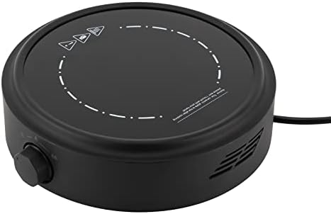 Electric Mini Stove Hot Plate, Small Hot Plate 700W Electric Ceramic Stove With Adjustable Power Levels Countertop Burners ElectricHot Plate for Boiling Water Making Tea and Coffee(Black) - Image 6