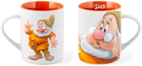 Home Disney New Bone China POP Mug Set of 12, 330cc - Snow White and the Seven Dwarfs Assorted Characters, Dishwasher and Microwave Safe - Image 2