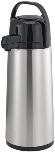 Service Ideas Eco-Air Airpot with Pump Lid, 74.4oz, Glass Vacuum Insulated by ServiceIdeas