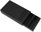 DIBTSA Espresso Knock Box Drawer, Stainless Steel Coffee Grounds Container with Removable Rubber Knock Bar and Non-slip Base, Mini 9.29 x 5.43 x 2.08 inches (Black) by DIBTSA