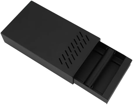 DIBTSA Espresso Knock Box Drawer, Stainless Steel Coffee Grounds Container with Removable Rubber Knock Bar and Non-slip Base, Mini 9.29 x 5.43 x 2.08 inches (Black) by DIBTSA