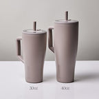 BrüMate Era 30 oz Tumbler with Handle and Straw | 100% Leakproof Insulated Water Bottle Tumbler with Lid and Flexible SoftSip Straw | Made of Stainless Steel | Cup Holder Friendly | 30oz (Guava) - Image 5
