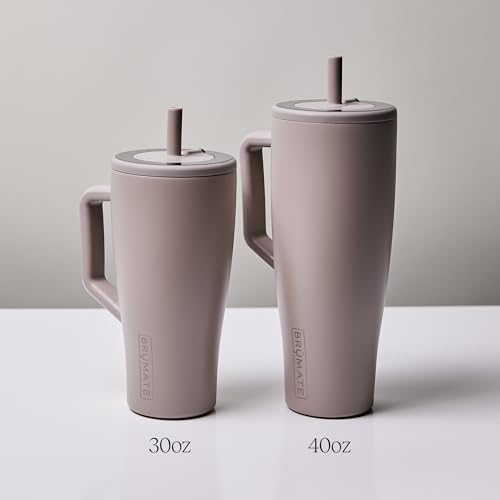BrüMate Era 30 oz Tumbler with Handle and Straw | 100% Leakproof Insulated Water Bottle Tumbler with Lid and Flexible SoftSip Straw | Made of Stainless Steel | Cup Holder Friendly | 30oz (Guava) - Image 5