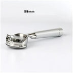 For Gaggia/Baby/Classic Coffee Machine Modified Handle Filter 58MM Bottomless Hollow Portafilter Stainless Steel Coffee Filter(58mm-Gaggia-silver) - Image 2