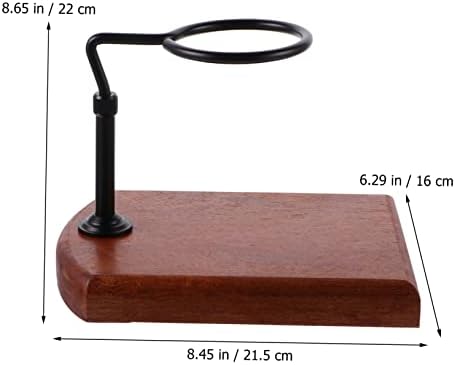 Adjustable Coffee Dripper Stand Wood Base for Manual Brewing - Image 2