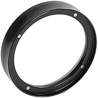 Dosing Ring 51mm 53mm 58mm Magnetic Espresso Powder Funnel Compatible with Delonghi Breville Portafilter Coffee Accessories Barista Tools(53mm Black) by Unknown