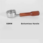 58mm Filter,Compatible With GAGGIA,Coffee Machine Bottomless Coffee Portafilter Home Espresso Solid Wood Handle Barista Tool filter basket(58mm-M) - Image 2