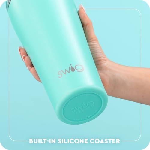 Swig Life 32oz Insulated Tumbler, Travel Coffee Tumbler with Lid, Cup Holder Friendly Travel Coffee Mug, Stainless Steel, 32 oz, Reusable Insulated Mug with Lid (Easy Tiger) - Image 5