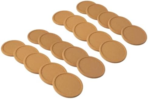 Natural Cork Coasters Round 10Cm Non-Slip Wood Drink Mats For Coffee Wine by Unknown