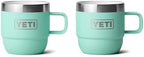YETI Rambler 6 oz Stackable Mug, Stainless Steel, Vacuum Insulated Espresso/Coffee Mug, 2 Pack by YETI