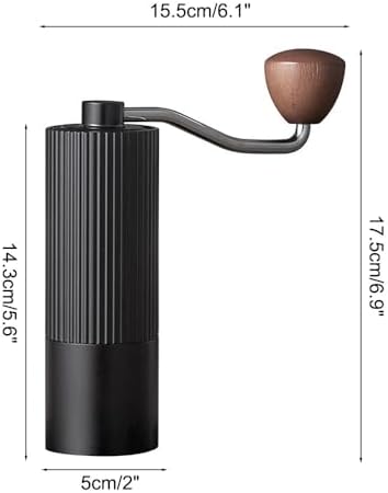 Manual Coffee Grinder, Stainless Steel Hand Espresso Mill with Adjustable Grind Setting, Portable Coffee Bean Grinder for Home, Office, Traveling - Image 4