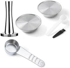 Reusable Capsule Coffee Maker Refillable Espresso Coffee Pod Crema Filter Stainless Steel(2Capsules 1T) - Image 2