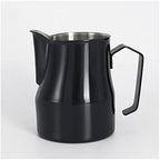Gravy Boat Milk Jug 500ml/700ml Stainless Steel Frothing Pitcher Pull Flower Cup Coffee Milk Frother Latte Art Milk Foam Tool Coffeware Sauce Jug (Color : Blue-500ml) - Image 3