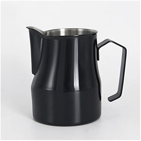 Gravy Boat Milk Jug 500ml/700ml Stainless Steel Frothing Pitcher Pull Flower Cup Coffee Milk Frother Latte Art Milk Foam Tool Coffeware Sauce Jug (Color : Silver-500ml) - Image 3