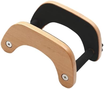 Handcrafted Wooden Guitar Holder, Portable Acoustic Guitar Stand Storage Ra - Image 4