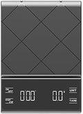 3kg/0.1g Digital Kitchen Weight Grams Electronic Balance High Precision Coffee Scale Portable with Timer Food Espresso(One Color-Battery Version by Unknown