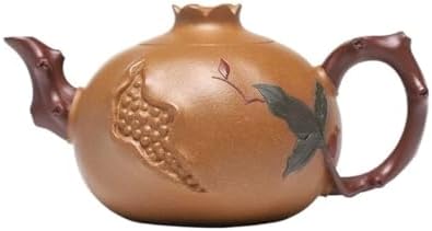Tea Kettle Handmade Purple Sand Pot Creative Pomegranate Teapot Suitable For Personal Tea Set Ceramic Tea Infuser by Unknown