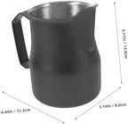 OSALADI 3pcs Stainless Steel Frothing Pitcher Pointed Spout for Latte Art Capacity Espresso Jug Metal Coffee Steamer for Home and Use - Image 5