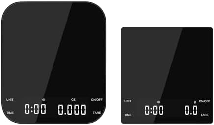 Coffee Espresso Scale with Timer, Kitchen Food Digital Matcha Scale, Rechargeable, Glass Mirror Design, for Barista by FOCUSONCOFFEEEQUIPMENT