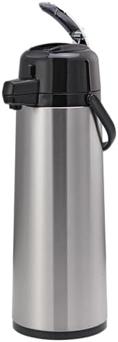 Service Ideas Eco-Air Airpot with Lever, 101.4oz, Glass Vacuum Insulated by ServiceIdeas