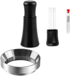 51mm dosing Ring with Six Magnets and Espresso Wdt Tool boundle by WISSXOER