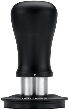 Normcore 58.5mm Coffee Tamper V5, Spring-loaded Espresso Tamper with 6 Adjustable Pressure Settings, Tri-Spring Technology, Titanium-Coated Flat Base, Aluminum Handle and Silcone Stand, Black - Image 6