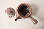 Mino ware Japanese Pottery Teapot Kyusu Plum Flowers in Russet Brown with Infuser made in Japan (Japan Import) SYK004 (Russet Brown) - Image 6
