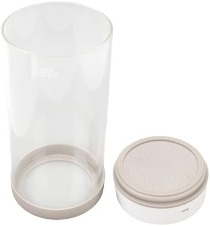 Bewinner Electric Vacuum Coffee Canister, Tea Coffee Bean Nuts Storage Organizer, One - Button Operation, Electric Coffee jar Clear Glass for Home Kitchen Built in Battery (1350ML) - Image 4