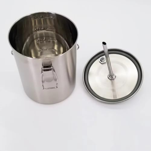 1000ml Milk Storage Tank with Frothing Pitcher for Coffee - Image 3