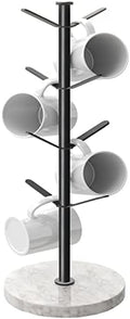 Gypie Marble Mug Holder Tree, 8 Hooks Small Coffee Cups Stand, Black by GypieHouseware