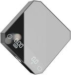 IKAPE Mini Digital Coffee Scale with Timer, 2kg/0.1g Precision, Rechargeable, Drip Espresso & Pour-Over, Tare Function, LED Display (Deep Black) by IKAPE