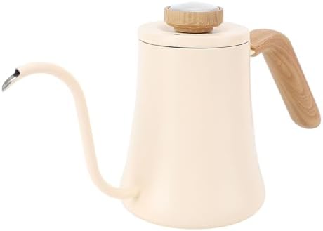 Qinlorgo Gooseneck Kettle, Electric Pour Over Coffee and Tea Kettle, Stainless Steel Water Boiler with Thermometer for Optimal Brewing, 600ml Capacity, Ideal for Home & Camping - Image 5