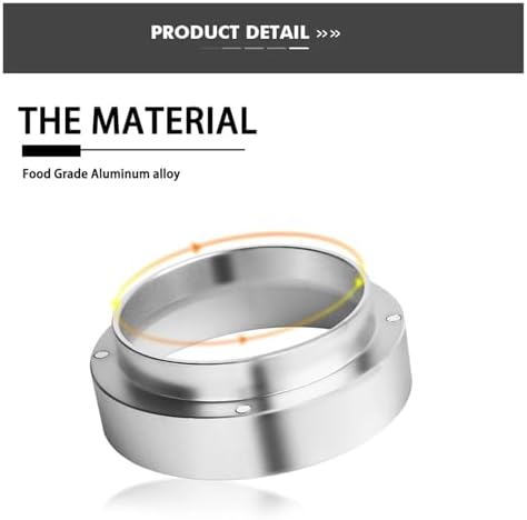 Portafilter Funnel 8 Pcs Metering Ring, Coffee Powder Collector, Barista Tool (51, 53, 58) Mm(58mm,Burgundy) - Image 3