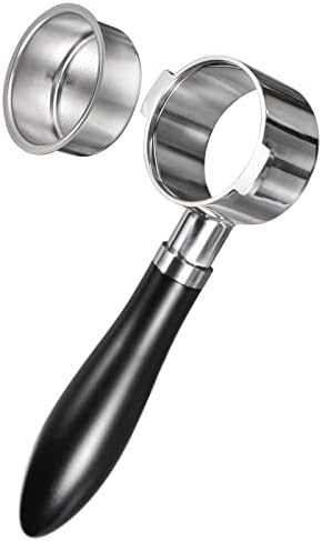 51mm Bottomless Portafilter 2 Wings Fits Delonghi ECP3420/EC155/BCO430/EC260 with Anodized Aluminum Handle | Filter Basket Included - Image 5