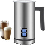Automatic Milk Frother,4-in-1 Hot & Cold Coffee Foamer, Stainless Steel Milk Mixer, for Coffee, Latte, Hot Chocolate Milk Machine by Unknown