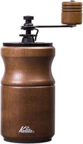 Kalita Kalita Coffee Grinder Wooden, High Granular Stable Aluminum Grinder KH-10BR ac, Brown, Adjustable Coarseness, Hand Grinding Coffee Mill, Manual Grinder, Present, Gift, Gift #42234 by Kalita