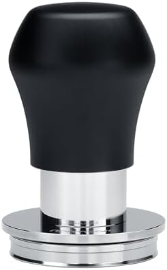 Normcore 45.5mm Coffee Tamper V4.1 Mini, Spring-Loaded Espresso Tamper with Click Feedback, Flat Base with Silicone Stand for Flair Pro, Pro 2, Black - Image 5