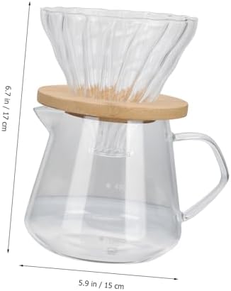 Coffee Dripping Cup 600ml Wooden Manual Brewing Coffee Xmas Filter - Image 2