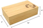 Personalized Tea Box, Bamboo Organizer, Simple Name - Image 5